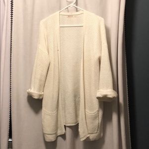 Marine Layer white knit cardigan